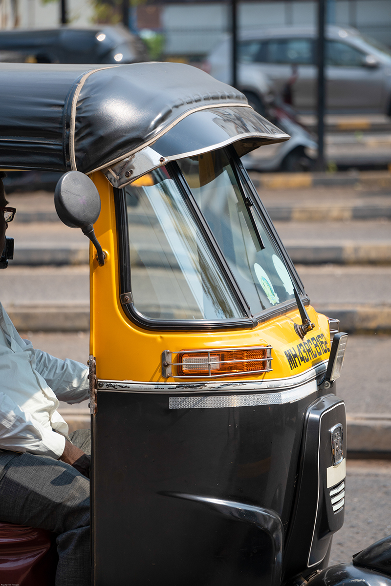 Mumbai Auto Rickshaw stock images